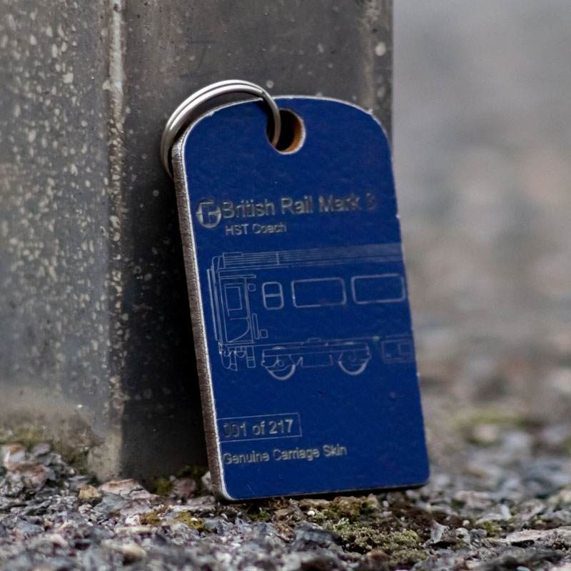 BR_MK3_Blue_Tag_Closeup Rail Tags British Rail Mark 3 Dynamic Lines Blue closeup