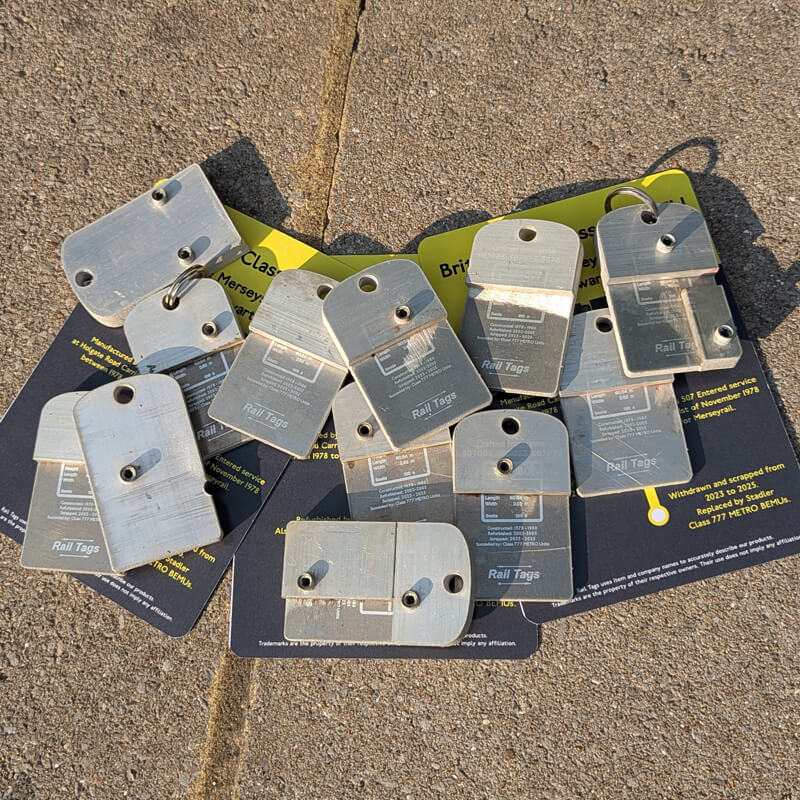 RailTags_C507-REAR British Rail Class 507 Rail Tags Thick Back